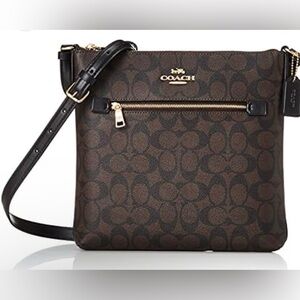 Coach ROWAN FILE BAG IN SIGNATURE CANVAS. New no tag